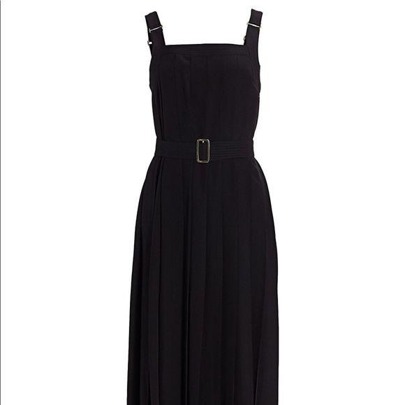 MaxMara Zadar Pleated Sleeveless Midi Dress size 8 - Picture 4 of 7
